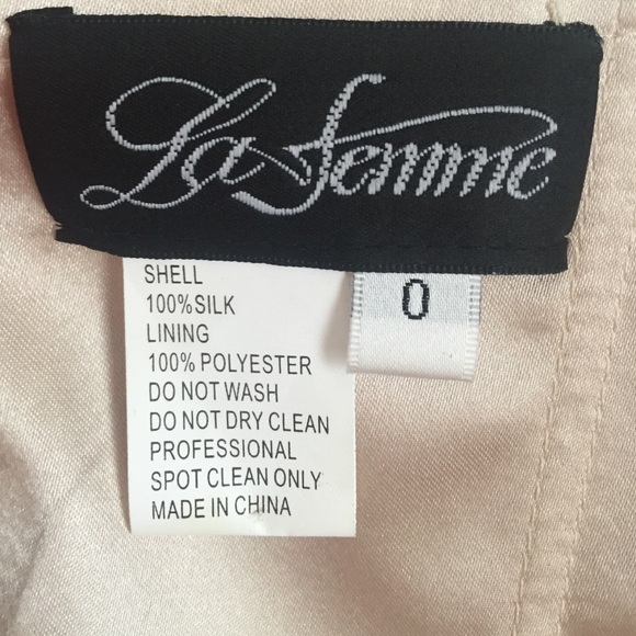 La Femme Ombré Gold Sequin Prom Dress - Picture 3 of 4