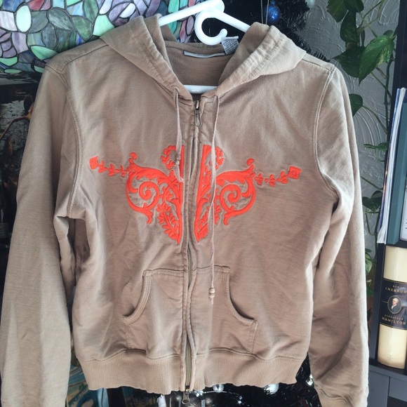 Yoga Hoodie With Embroidered Details