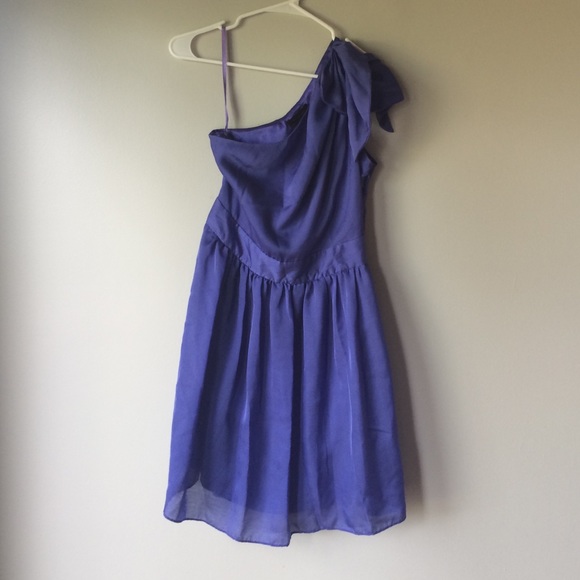 The Limited one shoulder dress in periwinkle