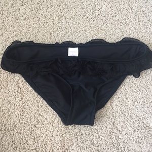 Black Ruffle Bikini Bottoms