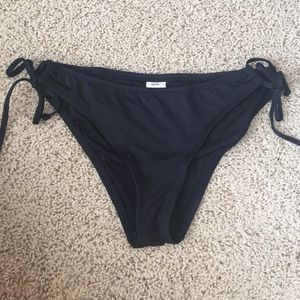 Black String Bikini Bottoms