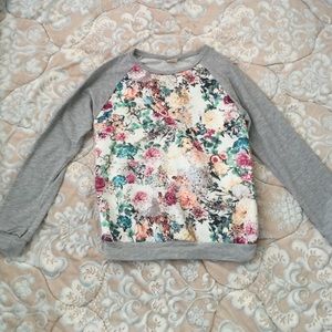 ZARA Floral Sweater