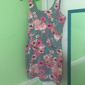 Floral Peplum Dress