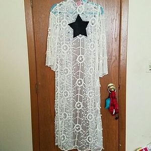 Lace/crochet Kimono