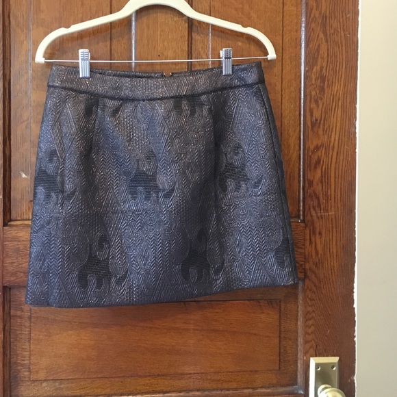 Sunday In Brooklyn Metallic Skirt