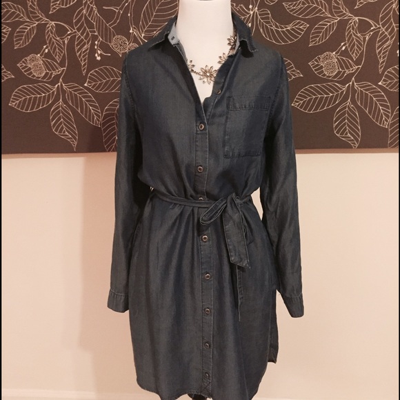 Kenneth Cole Reaction Chambray Shirt Dress
