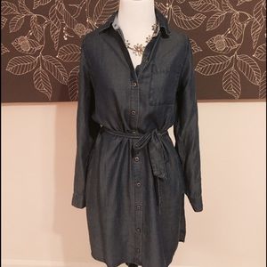 Kenneth Cole Reaction Chambray Shirt Dress