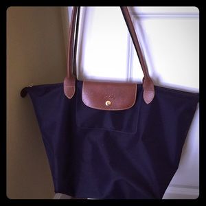 Large purple longchamp