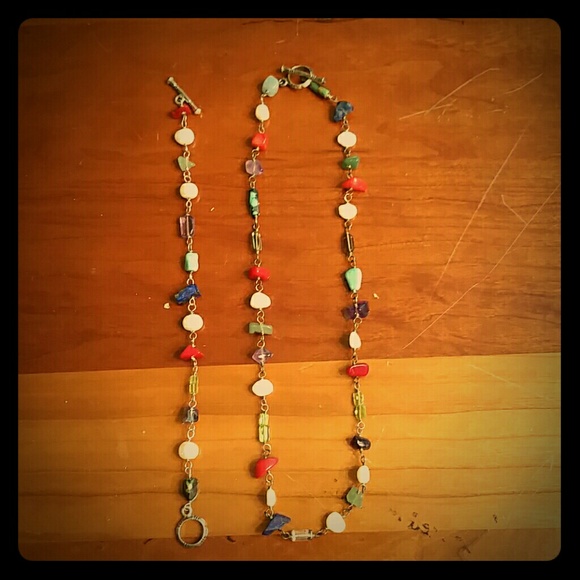 Silpada multi stone necklace and bracelet