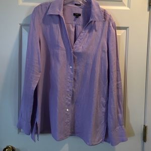 Linen blouse in lavender