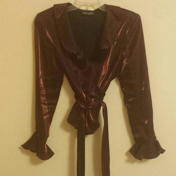 Wrap around blouse