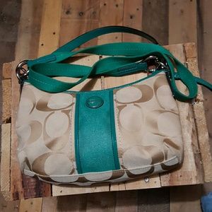 Coach crossbody bag and wristlet