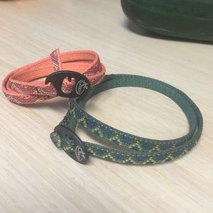 Chaco wrist straps.