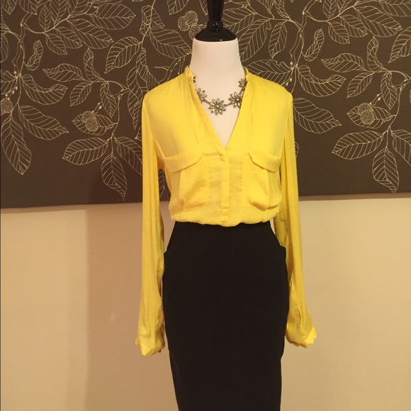 Zara Yellow Blouse