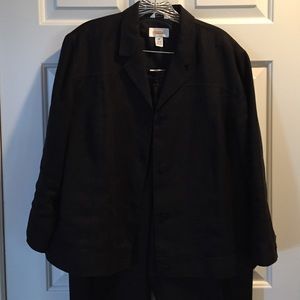 Two piece 100% linen suit