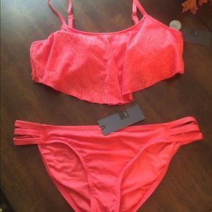 NEW Coral Bikini - Tags & Liner attached.