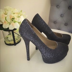 Black Sparkle Pumps Chinese Laundry sz 7