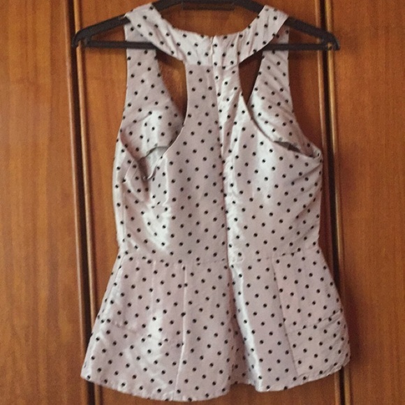 ASOS Peplum Top: Soft Shine Flesh Colour - Picture 4 of 4