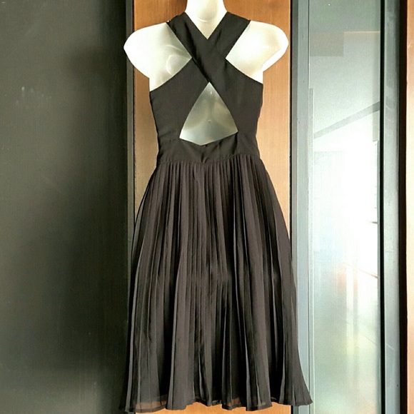 ASOS Gold Blink Black Dress - Picture 3 of 3