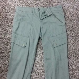 Army green skinny jeans. Please read description.