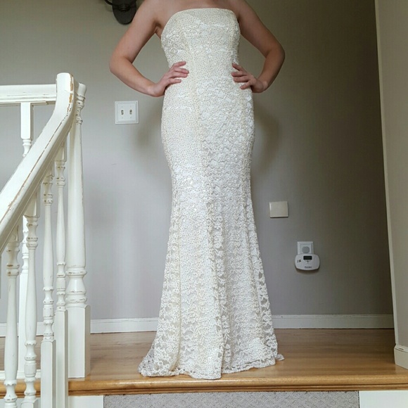 Floor Length Lace Dress