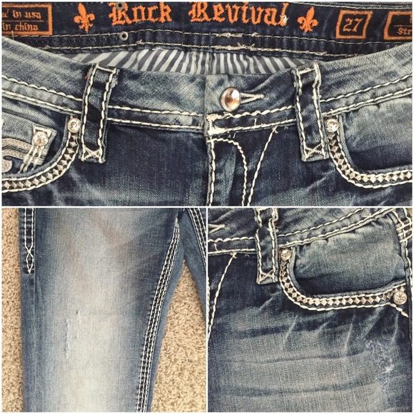 SOLD! Rock Revival 27 L- Lily Straight like NEW - Picture 3 of 3