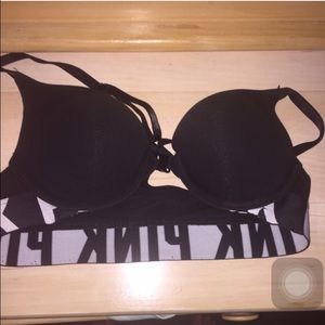 pink vs front claspe bra!