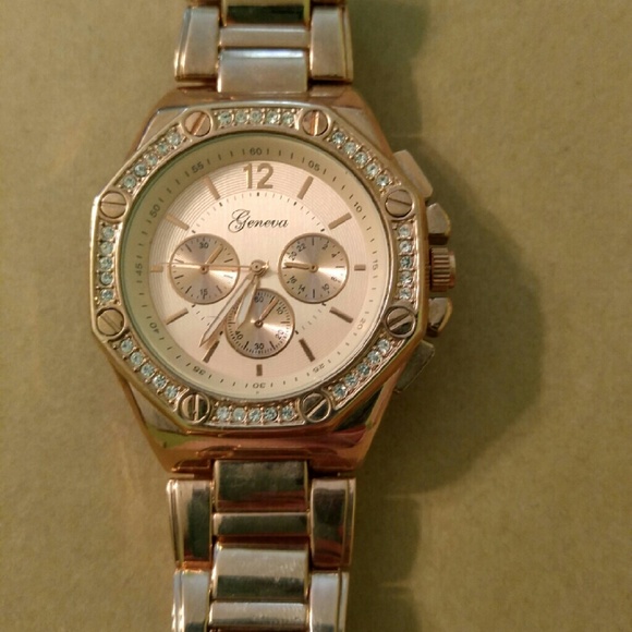 Rose gold women's watch