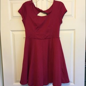 Open back a-line dress