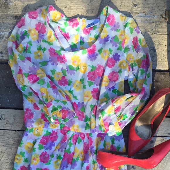 Vintage Floral Dress
