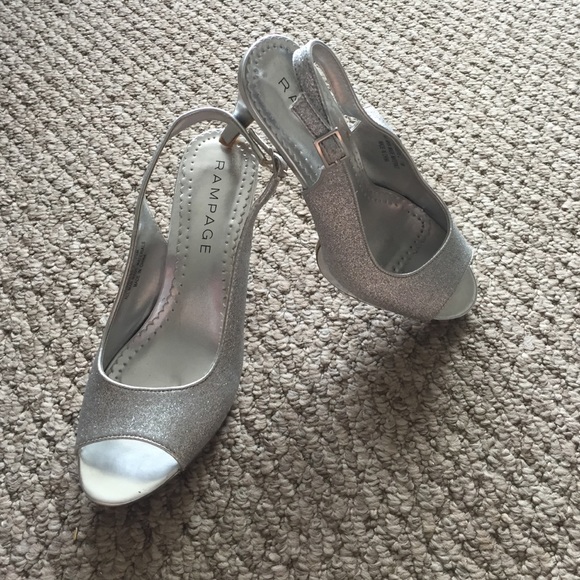 Used Rampage Flanders sling back heels