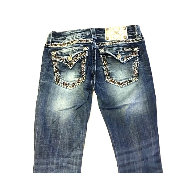 Miss Me destroyed wash buckle  jeans