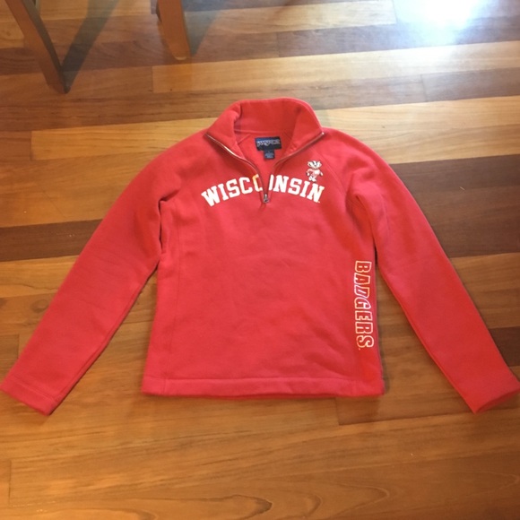 Wisconsin Badgers Half Zip Sweatshirt