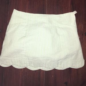 Scalloped Seersucker Lilly skort