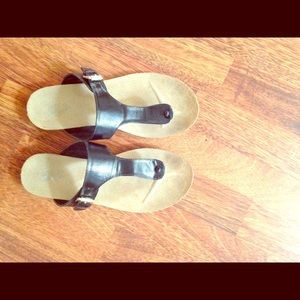 Size 9, Black Dr. Scholl's Sandals