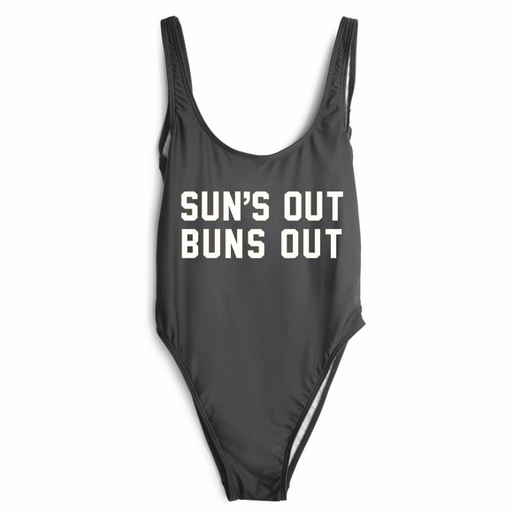 Suns Out Buns Out One Piece Bathing Suit - Picture 2 of 3