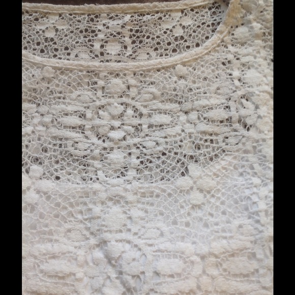 Laundry by design Sz4 white crochet lace dress - Picture 3 of 4