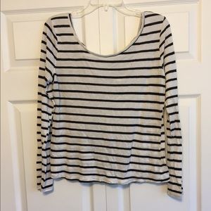 Striped long sleeve shirt