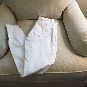 J Brand White High Rise Maria Jean