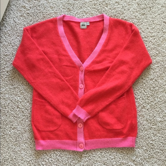 Asos Red with Pink Trim Sweater BUNDLE ONLY