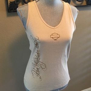 Harley Davidson NEW tank with gold sparkles