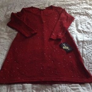 Red sparkle dress