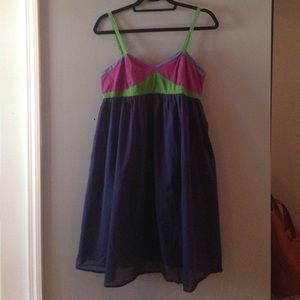 ☀️ blue and purple dress