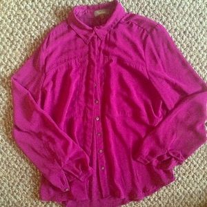 Neiman Marcus Sheer Blouse