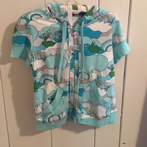 Macy's whimsical short sleeve hoodie