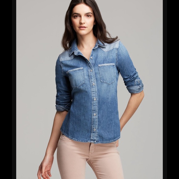 💥1HR SALE NWT! Gorgeous AG Wesley Chambray💥 - Picture 3 of 4