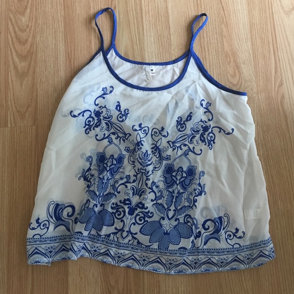 Flowy floral tank