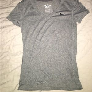 Gray Dri Fit Nike Shirt