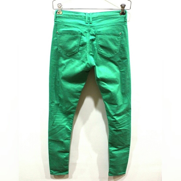 Topshop Green Jeans - Picture 2 of 2