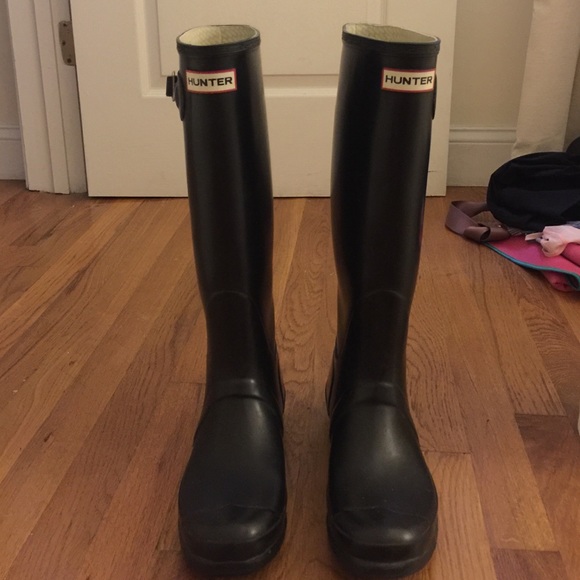 Hunter Boots - Women's Original Tall, Black Sz 9